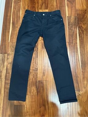 French Collection Men's Pants Black Straight-Leg Jeans